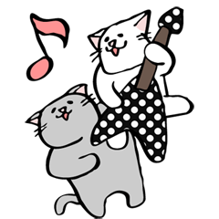 [LINEスタンプ] ねこメタル リアクション