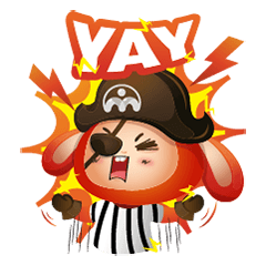 [LINEスタンプ] Captain Hopper Loves Ice Cream