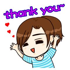 [LINEスタンプ] Ponytail x Girl