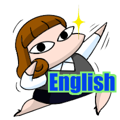 [LINEスタンプ] The office worker, Ms. Maki(English)