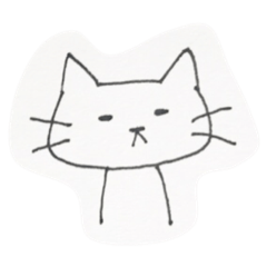 [LINEスタンプ] 手描き！ゆる〜いネコ