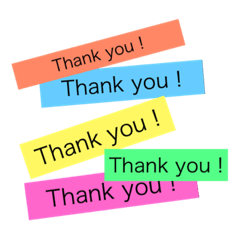 [LINEスタンプ] Colors @ Thank you