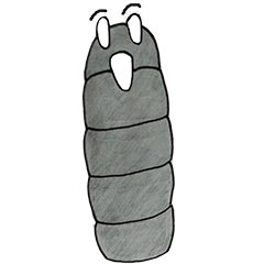 [LINEスタンプ] grey worm