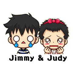 [LINEスタンプ] Jimmy＆Judy