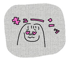 [LINEスタンプ] セミロングっ子のあいさつスタンプ