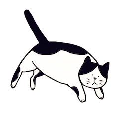 [LINEスタンプ] 素朴な猫 ”そら”