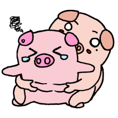 [LINEスタンプ] Pig's life