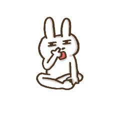 [LINEスタンプ] 怪しいうさぎ2