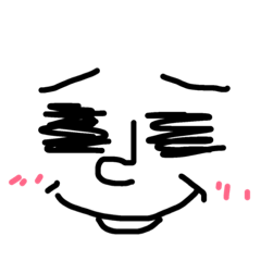 [LINEスタンプ] 変なお顔