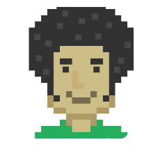 [LINEスタンプ] ドット顔