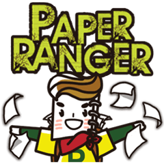 [LINEスタンプ] We are PAPER RANGER