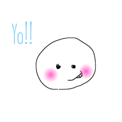 [LINEスタンプ] シンプル顔