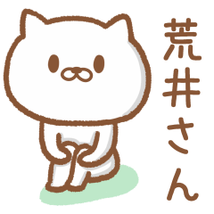 [LINEスタンプ] 荒井さんが使うネコ