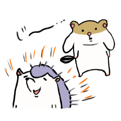 [LINEスタンプ] ハムハリ