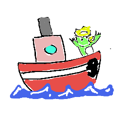 [LINEスタンプ] 船乗りカッパ