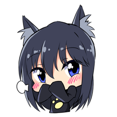 [LINEスタンプ] Black Cat Miyo No.2の画像（メイン）