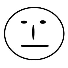 [LINEスタンプ] しんぷるなおかお
