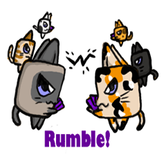 [LINEスタンプ] Shape Cats: Come AT Me
