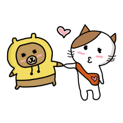 [LINEスタンプ] Dodo bear and cool cat