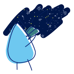 [LINEスタンプ] 水眼鏡。