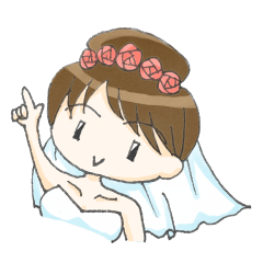 [LINEスタンプ] Happy Bride