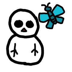 [LINEスタンプ] Snowman White ＆ Little Blue