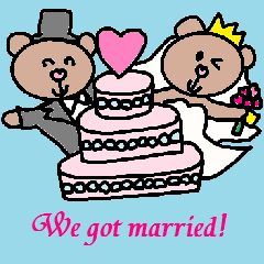 [LINEスタンプ] かわいい結婚スタンプ1