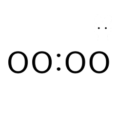 [LINEスタンプ] シンプルな時計(午前)