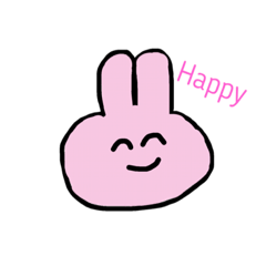 [LINEスタンプ] うさちゃんの感情スタンプ