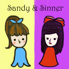 [LINEスタンプ] Sandy and Sinner