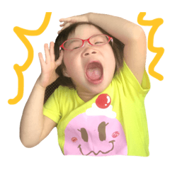 [LINEスタンプ] かわいい三女 2