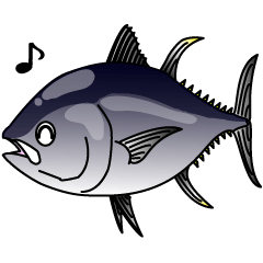 [LINEスタンプ] Blue fin tuna fish stickerの画像（メイン）