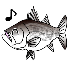 [LINEスタンプ] Lure-fishing sea bassの画像（メイン）