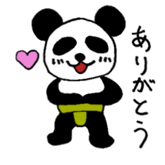 [LINEスタンプ] どすこいパンダの日常会話（手書き）