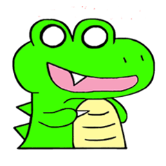 [LINEスタンプ] Monster crocodile