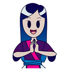 [LINEスタンプ] Cute Hmong Girl