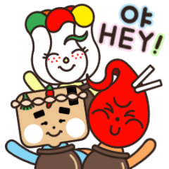 [LINEスタンプ] Jangdokdae Kids (Korean/English)