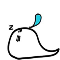 [LINEスタンプ] Sleeping Ghosty