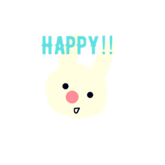 [LINEスタンプ] うさぎの週末