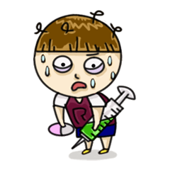 [LINEスタンプ] Do not put words