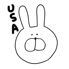 [LINEスタンプ] うさぎちゃんです