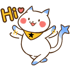 [LINEスタンプ] かわいい小動物-黑白貓咪篇
