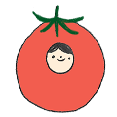 [LINEスタンプ] The vivid tomato