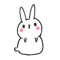[LINEスタンプ] The shiro rabbit