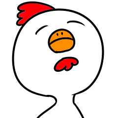 [LINEスタンプ] かわいい？にわとりさん
