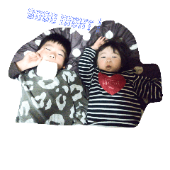[LINEスタンプ] ichhi＆nana