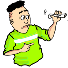[LINEスタンプ] Si Jambul E.2