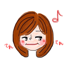 [LINEスタンプ] ボブカットの女の子ちっひぃ♡リアクション