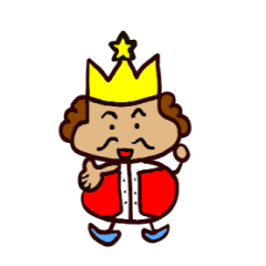[LINEスタンプ] hahaha king