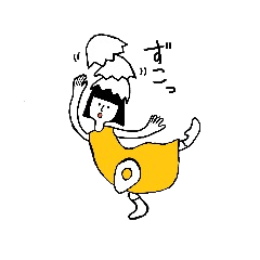 [LINEスタンプ] 卵娘 たまの